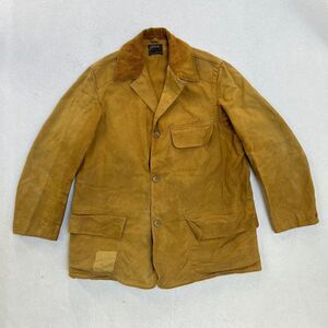 Vintage Mens Utica Brown Heavy Canvas Field Barn Hunting‎ Jacket Coat Size 44